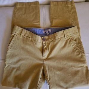 Banana Republic City Chino in mustard yellow